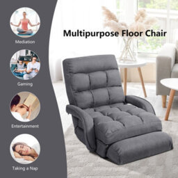 Gainoom 2 In 1 Folding Lazy Sofa Lounger Floor Gaming Armchair Recliner - thumbnail 5