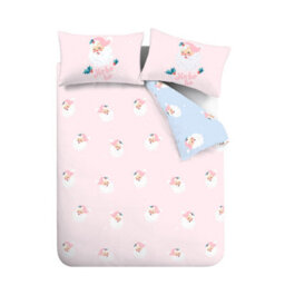 Catherine Lansfield Christmas Vintage Santa Pink Duvet Cover Set Double Bedding Set - thumbnail 5