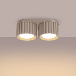 Luminosa Lighting Luminosa Aura Surface Mounted Downlight Taupe 2X Gx53 - thumbnail 3