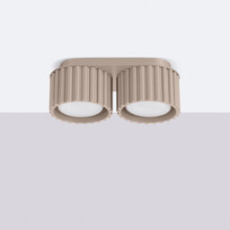 Luminosa Lighting Luminosa Aura Surface Mounted Downlight Taupe 2X Gx53 - thumbnail 2