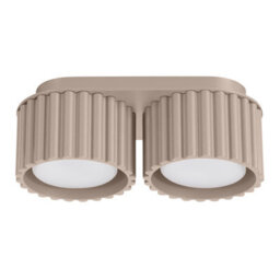 Luminosa Lighting Luminosa Aura Surface Mounted Downlight Taupe 2X Gx53 - thumbnail 1