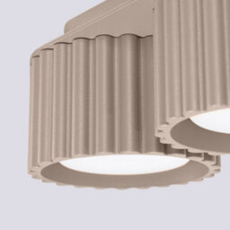 Luminosa Lighting Luminosa Aura Surface Mounted Downlight Taupe 2X Gx53 - thumbnail 4