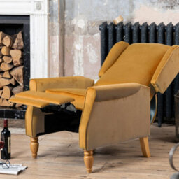 Barksdale Recliner Armchair - Yellow - thumbnail 3