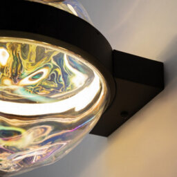 Luminosa Lighting Luminosa Misterio Modern Globe Wall Lights Dimmable Black 2700K 650Lm Colorful Shade - thumbnail 5