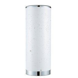 Litecraft White Starburst Glow Kids Led Cylinder Table Lamp - thumbnail 2