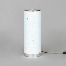 Litecraft White Starburst Glow Kids Led Cylinder Table Lamp - thumbnail 3