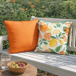 Peggy Wilkins Water Resistant Outdoor Garden Cushion Citrus Splash - thumbnail 2
