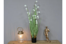 Annibells Artificial Large Grass With White Flowers (7571) - thumbnail 1