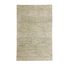 Handmade Luxurious Easy To Clean Modern Green Wool Dotted Rug For Living Room & Bedroom-80Cm X 150Cm - thumbnail 4