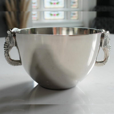 Aluminium Elephant Head Design Bowl - image 1