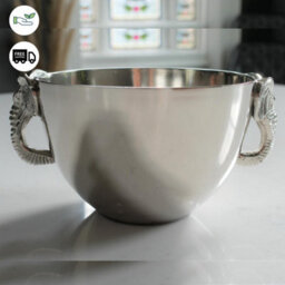 Aluminium Elephant Head Design Bowl - thumbnail 3