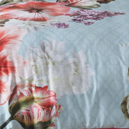 Laurence Llewelyn-Bowen Mayfair Lady Floral 100% Cotton Blue Duvet Cover Set - thumbnail 3