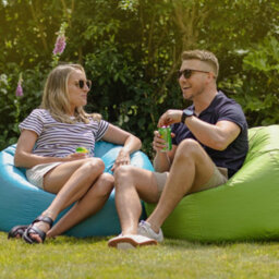 icon Adult Classic Beanbag Outdoor Waterproof Bean Bags Ready Filled - Light Blue - thumbnail 2