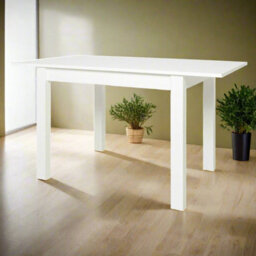 Heze Furniture Compact Extending Modern Dining Table - Ramen Mini 60X90-130 Cm - White - thumbnail 2