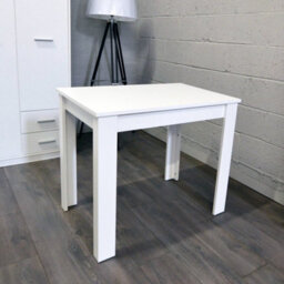 Heze Furniture Compact Extending Modern Dining Table - Ramen Mini 60X90-130 Cm - White - thumbnail 3
