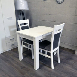 Heze Furniture Compact Extending Modern Dining Table - Ramen Mini 60X90-130 Cm - White - thumbnail 6