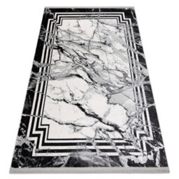 RugsX Modern Carpet Tuls Structural, Fringe 51210 Marble Anthracite 200X290 Cm - thumbnail 1