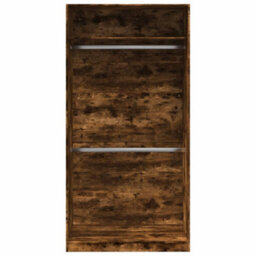 Berkfield Wardrobe Smoked Oak 100X50X200 Cm Engineered Wood - thumbnail 4