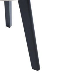 Nordlys Set Of 4 Black Wood And Polypropylene Dining Chairs Modern Design Style Dining Room - thumbnail 6