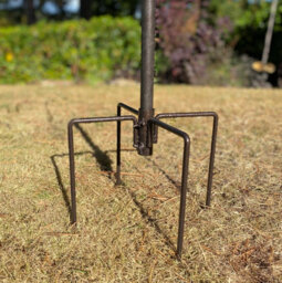 Selections Bird Feeding Station Stabiliser Stand Spikes In Hammertone Brown - thumbnail 1