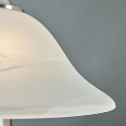 Valuelights Memphis 2 X Satin Nickel Barley Twist Table Lamps With Frosted Alabaster Shade With 6W Led Gls Bulbs In Warm White - thumbnail 3