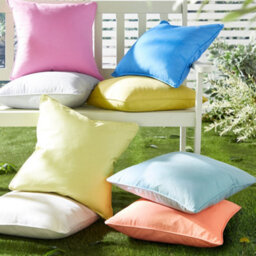 Fusion Plain Dye Water & Uv Resistant Silver Filled Cushion - thumbnail 3