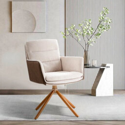 Swivel Armchair Mordern Occasional Tub Chair Accent Chair High Back Vanity Chair - thumbnail 3