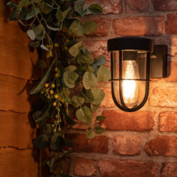 Valuelights Fanar Matte Black Industrial Black Bathroom Wall Light - thumbnail 6