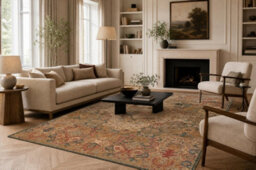 RugsX Wool Carpet Polonia Tropea Ornament, Flowers, Pastel Light Ruby Green 200X300 Cm - thumbnail 5