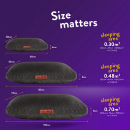 Slumberdown Paws For Slumber Sherpa Pet Bed Cover, Charcoal, Large - thumbnail 8