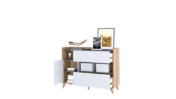 Arte Mood-05 - Versatile Sideboard Cabinet With Drawers And Shelves  (H)970mm (W)1300mm (D)400mm - thumbnail 3