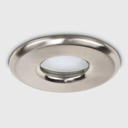 Valuelights Downlight Ip65 Brushed Chrome Ceiling Light Fitting 4 Pack With Cool White Bulbs - thumbnail 4