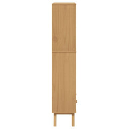 Berkfield Bookcase 4-Tier Olden Brown Solid Wood Pine - thumbnail 8