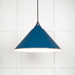 From the Anvil White Gloss Hockley Pendant In Upstream
