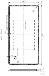 Affine Rectangle Led Bathroom Mirror Large Backlit Touch Demister Pad Mains 600X1200mm - thumbnail 4