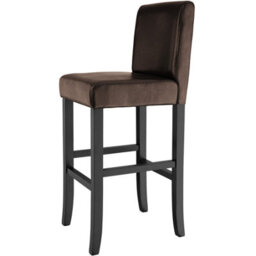 Tectake Bar Stools With A Padded Backrest And Faux Leather Cover - Brown, Set Of 2 - thumbnail 8