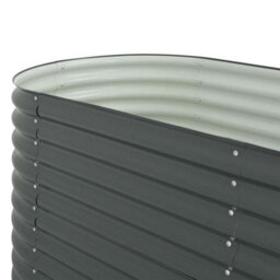 Walplus Garden Raised Bed 160X80X81 Cm Galvanised Steel Grey - thumbnail 8