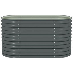 Walplus Garden Raised Bed 160X80X81 Cm Galvanised Steel Grey - thumbnail 5