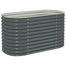 Walplus Garden Raised Bed 160X80X81 Cm Galvanised Steel Grey - thumbnail 2