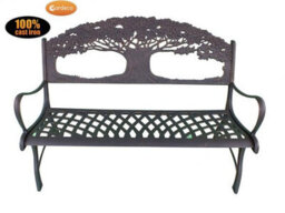 Gardeco 100% Cast Iron Bench With Tree - thumbnail 2