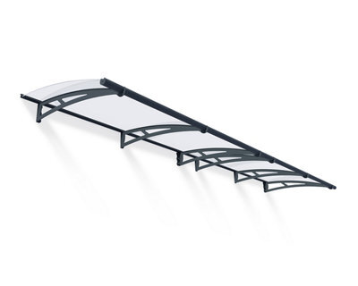 Canopia By Palram Aquila 4100 Grey Door Canopy, (H)17.5Cm (W)412Cm (D)91.5Cm - image 1