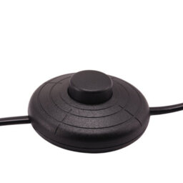 Happy Homewares Traditional Matte Black Floor Lamp With Adjustable Cotton Fabric Shade - thumbnail 3