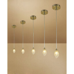 Luminosa Lighting Luminosa Pietra Pendant G9, Antique Brass - thumbnail 2