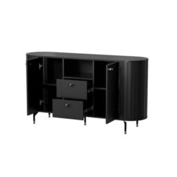 Arte Sleek Zante 2 Cashmere Sideboard Cabinet 1500mm X 810mm X 400mm - Contemporary Storage Solution - thumbnail 2