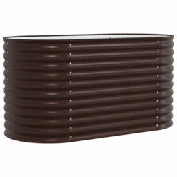 Walplus Garden Raised Bed Brown 160 X 80 X 81 Cm Steel - thumbnail 2