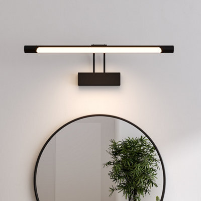 Living And Home Modern Aluminum And Acrylic Black Low-Energy Led Mirror 1-Light Bathroom Vanity Sconce - image 1