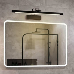 Living And Home Modern Aluminum And Acrylic Black Low-Energy Led Mirror 1-Light Bathroom Vanity Sconce - thumbnail 3