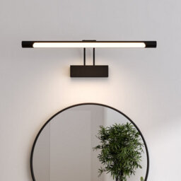 Living And Home Modern Aluminum And Acrylic Black Low-Energy Led Mirror 1-Light Bathroom Vanity Sconce - thumbnail 1