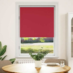 Berkfield Reflective Roller Blind Blackout 80 X 175 Cm Red - thumbnail 2