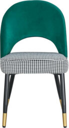 Hygrad Built to Survive Set Of 2 Dining Chairs Velvet Padded Seat Metal Legs Kitchen Chair Home Office Set - thumbnail 3
